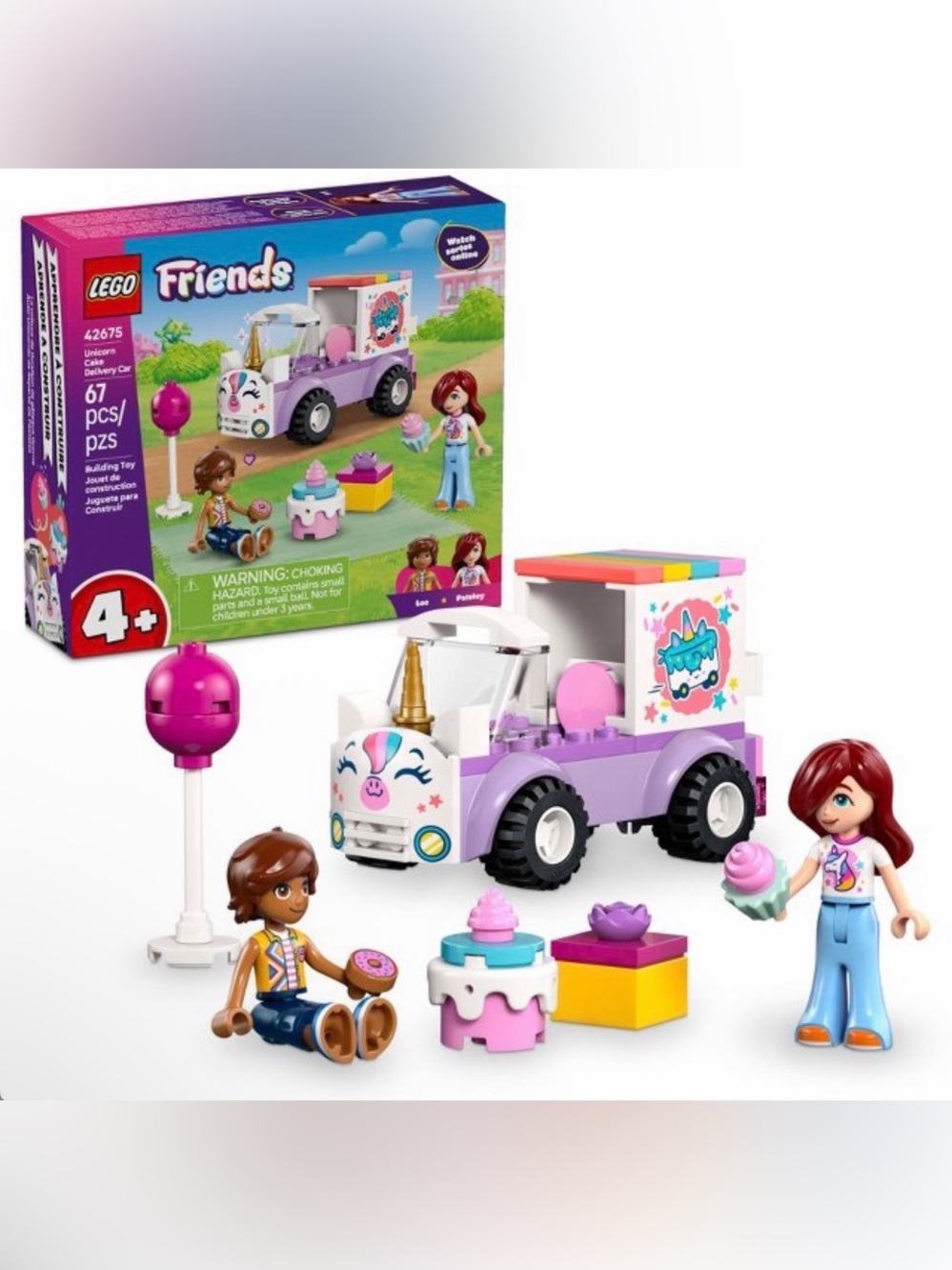 LEGO Friends Unicorn Cake Delivery Car 67pcs - 42675